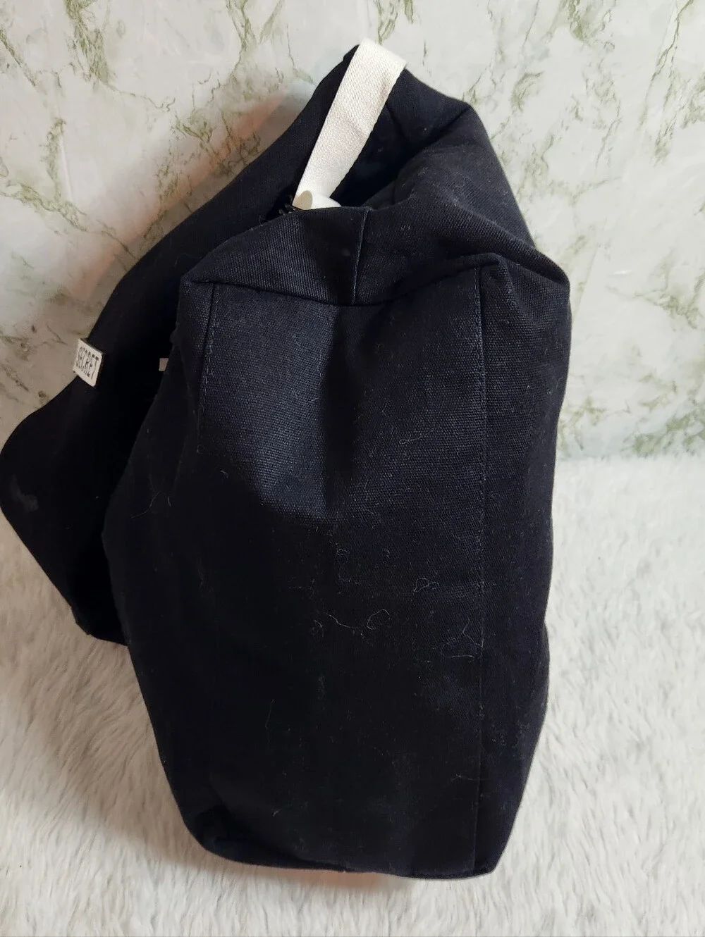 Victoria's Secret Black Canvas Tote
